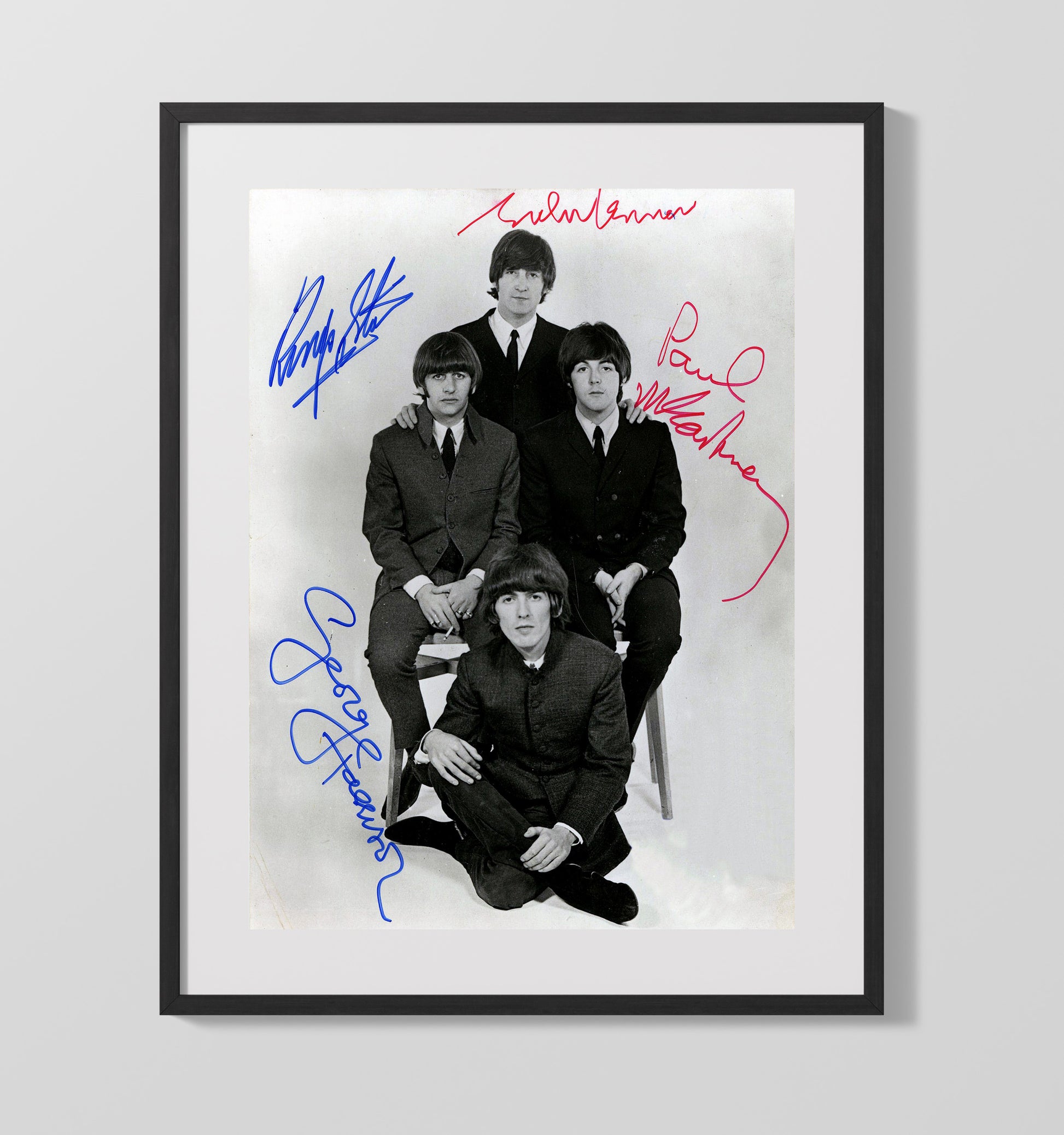 The Beatles - Fab Four S Music Wall Art 16x20 Gallery Frame wall art print – Music decor