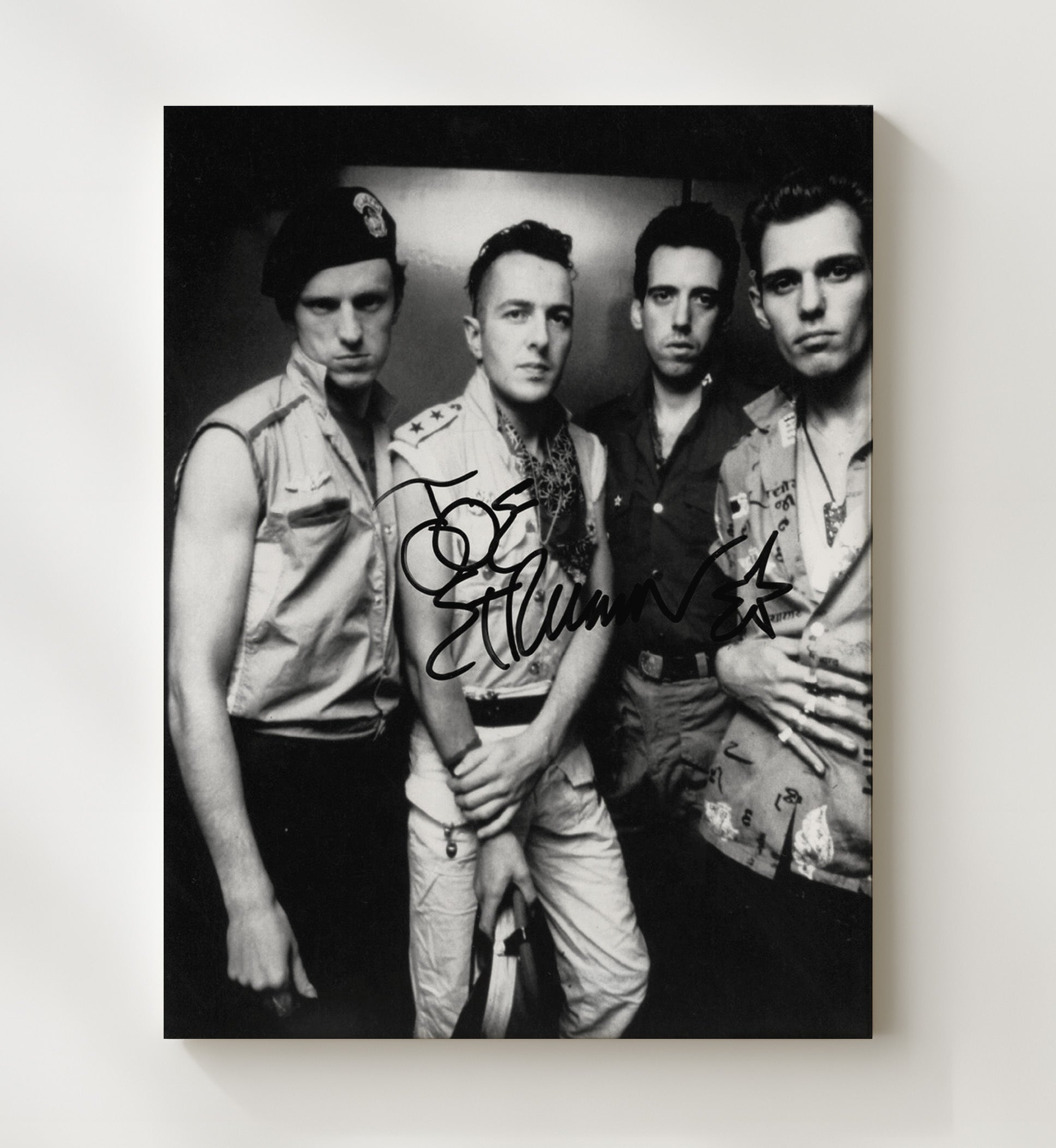 The Clash - Joe Strummer Punk Portrait Music Wall Art 20x24 Canvas wall art print – Music decor
