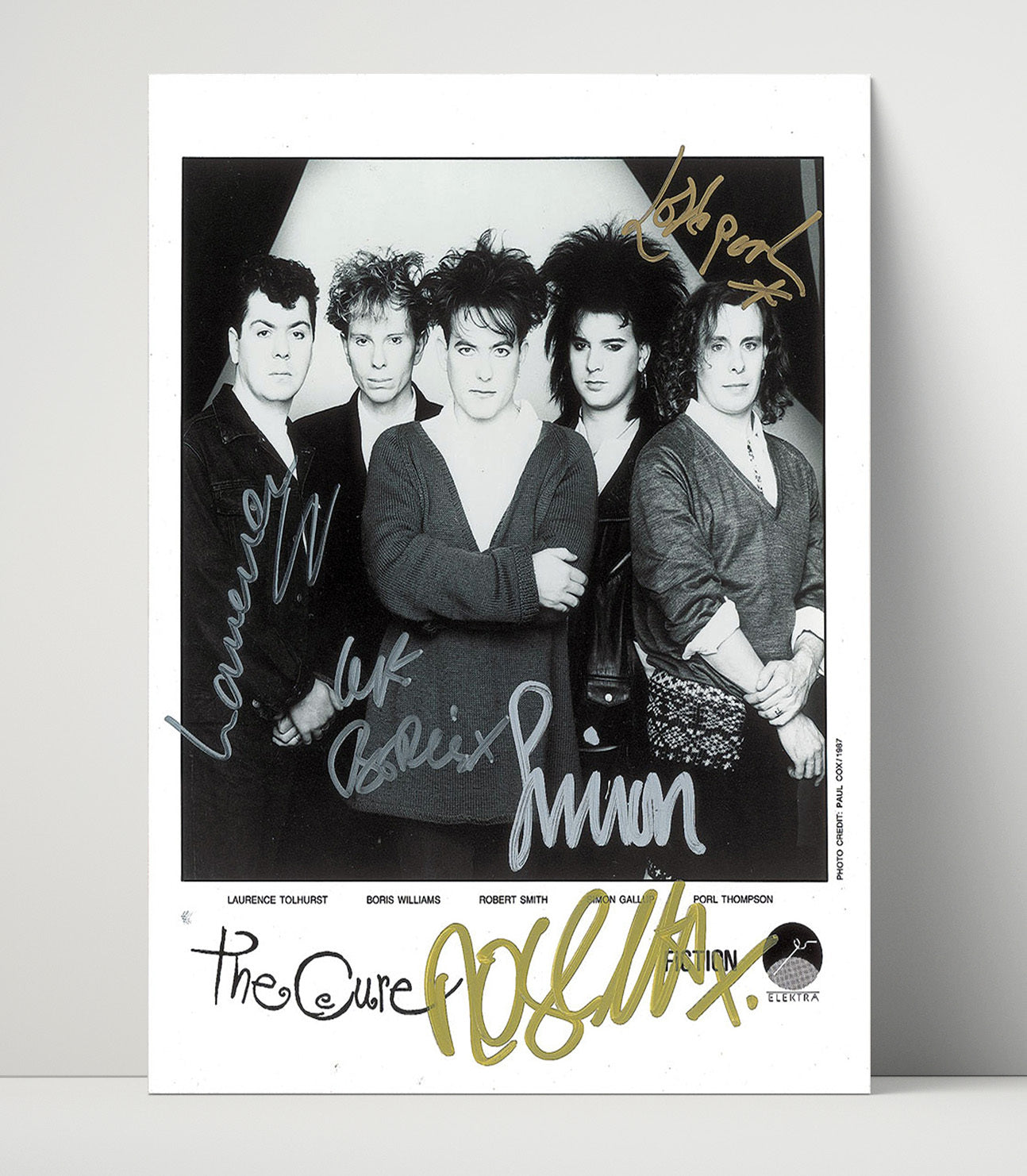 The Cure - Band Portrait Robert Smith and Members 1980s Music Wall Art 16x20 Unframed Print wall art print – Music decor