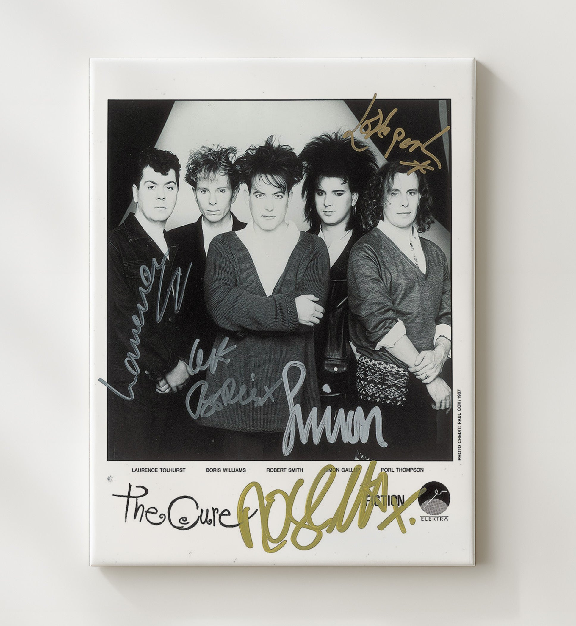 The Cure - Band Portrait Robert Smith And Members 1980s - Vintage Music Wall Art - 20x24 Canvas music decor