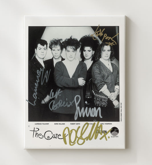 The Cure - Band Photo Robert Smith And Members 1980s 16x20 Gallery Frame vintage music wall art
