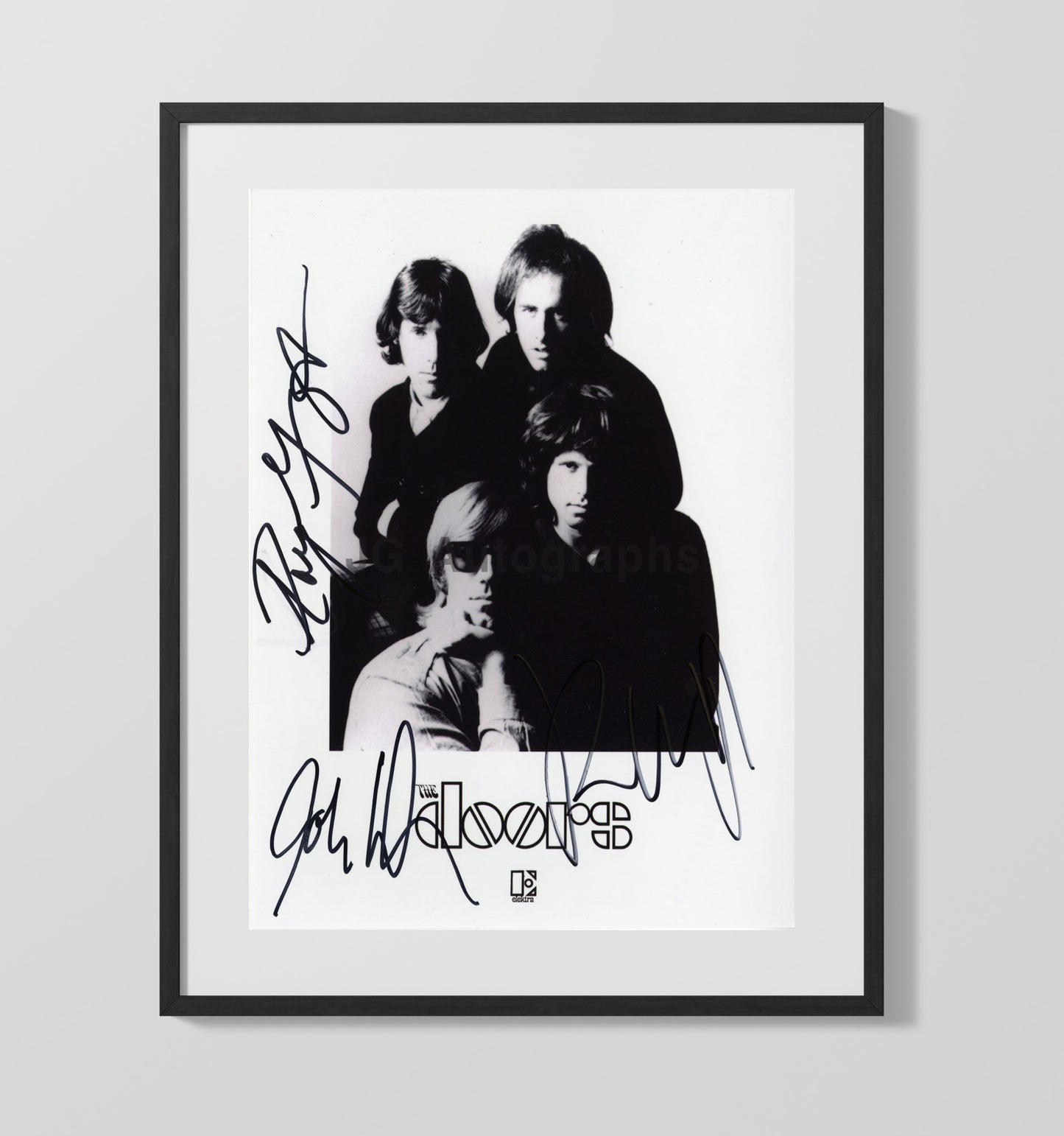 The Doors - Band Portrait Jim Morrison and Members Music Wall Art 16x20 Gallery Frame wall art print – Music decor