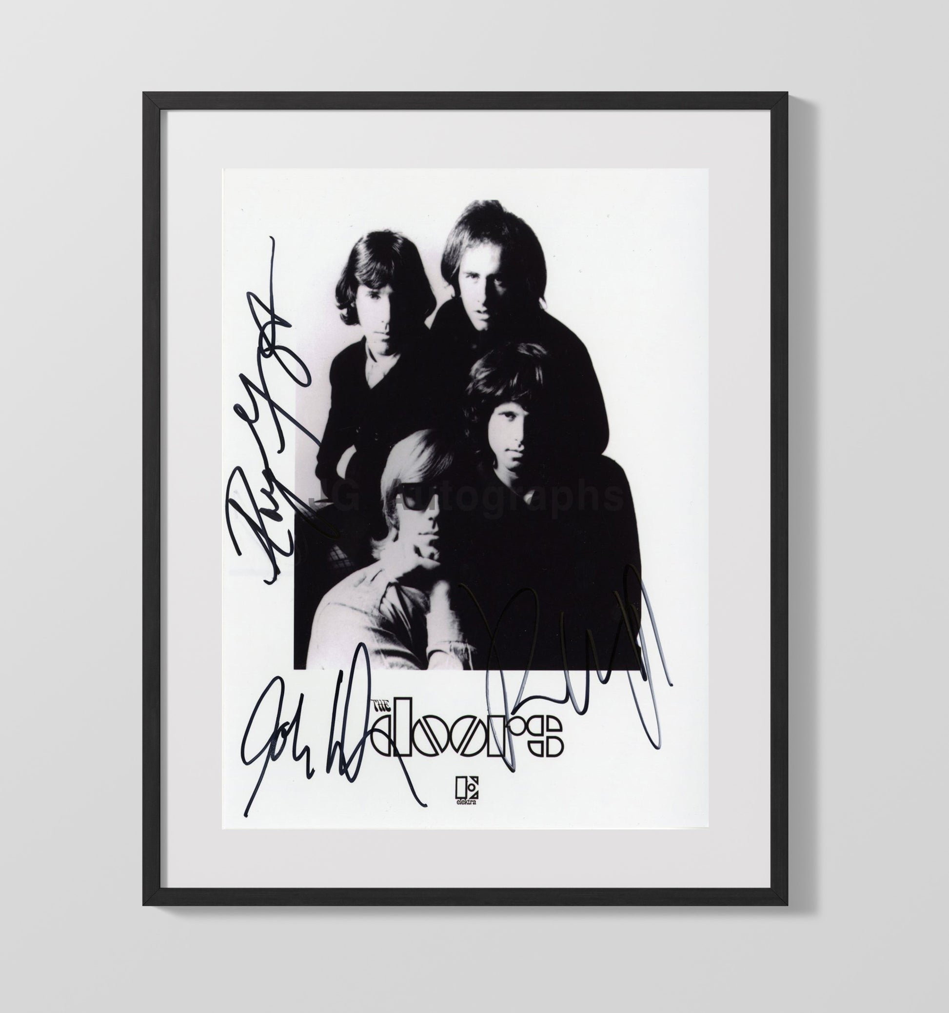 The Doors - Band Portrait Jim Morrison and Members Music Wall Art 16x20 Gallery Frame wall art print – Music decor