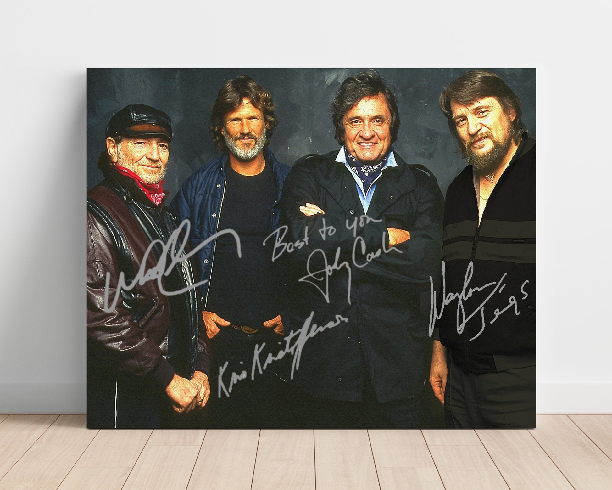 The Highwaymen - Country Supergroup Legacy - Vintage Music Wall Art - 16x20 Unframed Print music decor