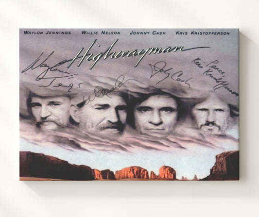 The Highwaymen - Legends Riding the Clouds 16x20 Gallery Frame vintage music wall art