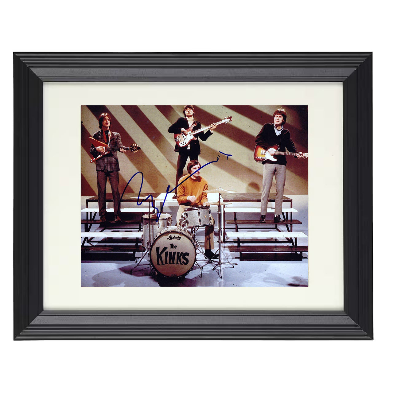 The Kinks – British Invasion Promotional Set – 8x10 black beveled framed music wall art