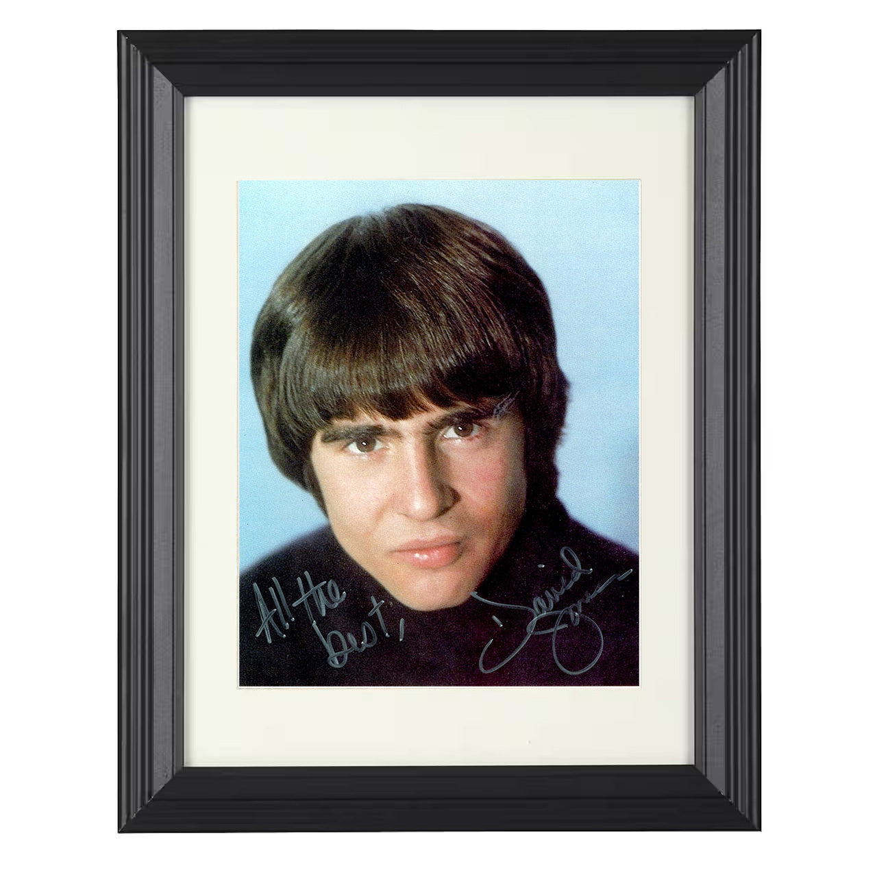 The Monkees – Davy Jones Young Promo Image – 8x10 black beveled framed music wall art