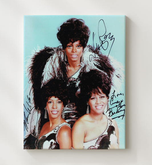 The Supremes - Diana Ross Mary Wilson Florence Ballard Studio Group 16x20 Gallery Frame vintage music wall art