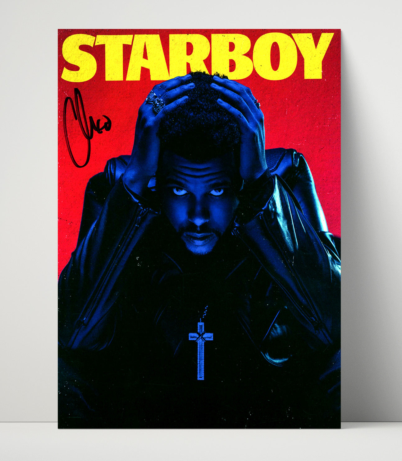 The Weeknd - Starboy Album Artwork Music Wall Art 16x20 Unframed Print wall art print – Music decor
