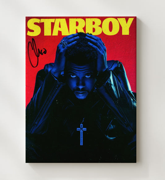 The Weeknd - Starboy Album Artwork 16x20 Gallery Frame vintage music wall art