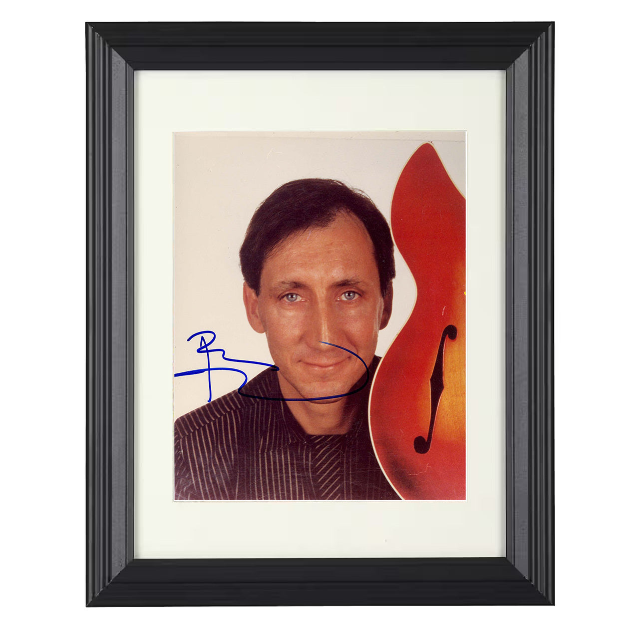 The Who – Pete Townshend Guitar Promo Image – 8x10 black beveled framed music wall art