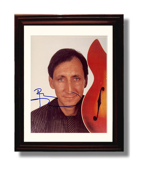 The Who - Pete Townshend Guitar Studio Image Music Wall Art 8x10 Beveled Frame wall art print – Music decor