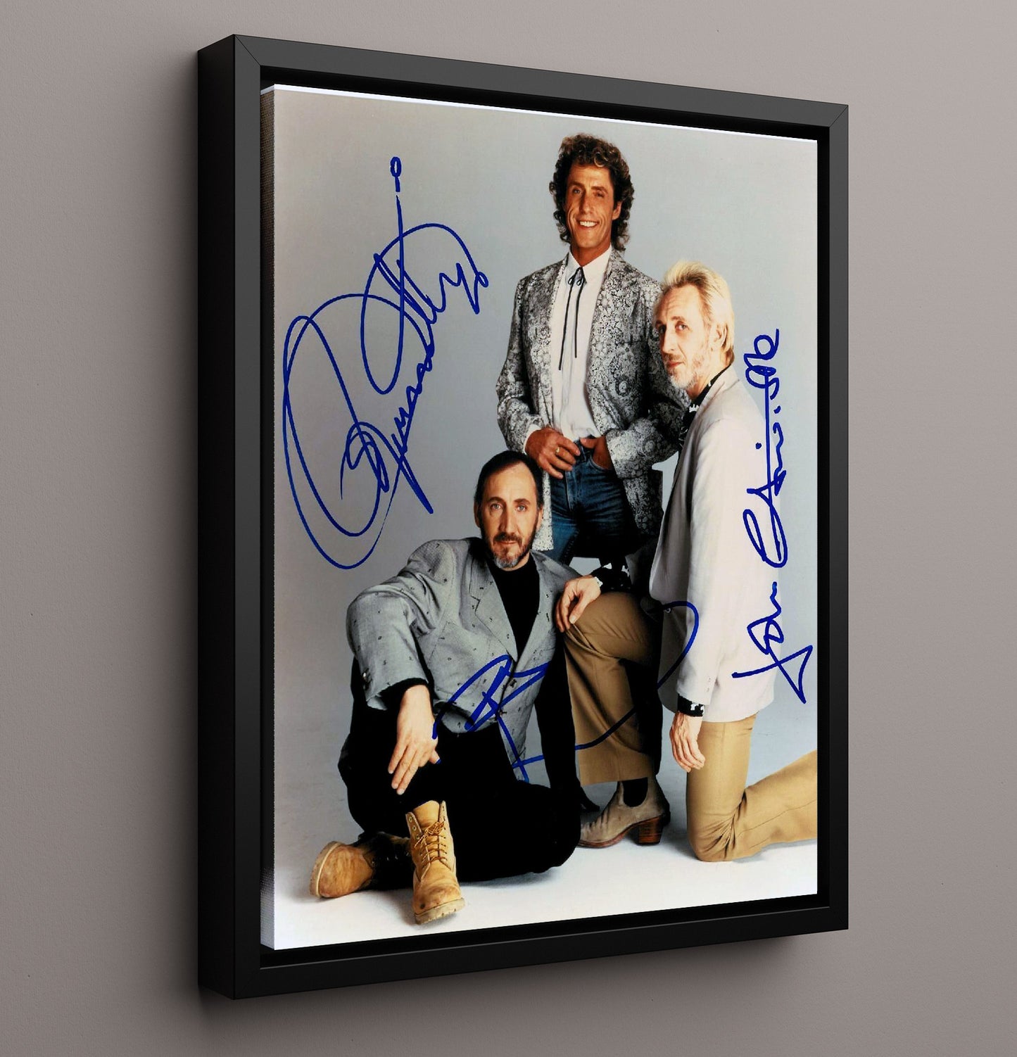 The Who - Trio Legends Music Wall Art 16x20 Framed Canvas wall art print – Music decor