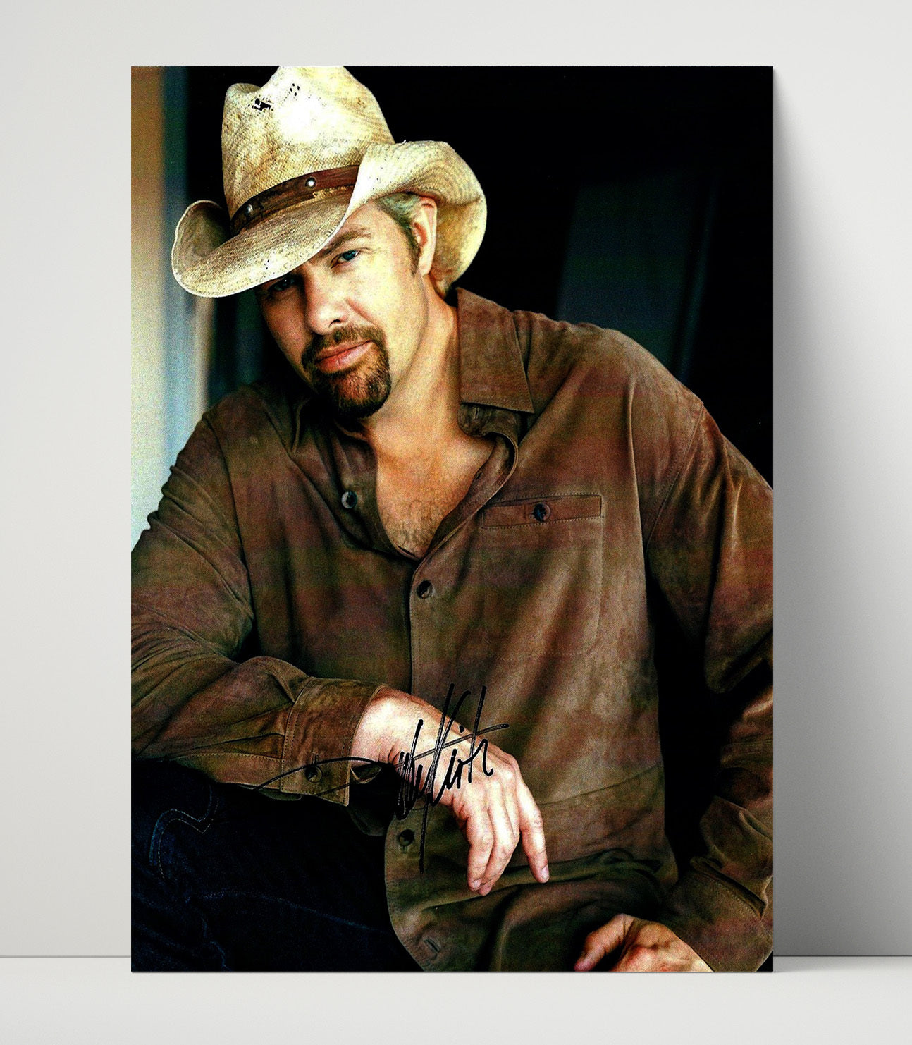 Toby Keith - Cowboy Hat Studio Portrait - Vintage Music Wall Art - 16x20 Unframed Print music decor