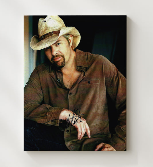 Toby Keith - Cowboy Hat Studio Photo 16x20 Gallery Frame vintage music wall art