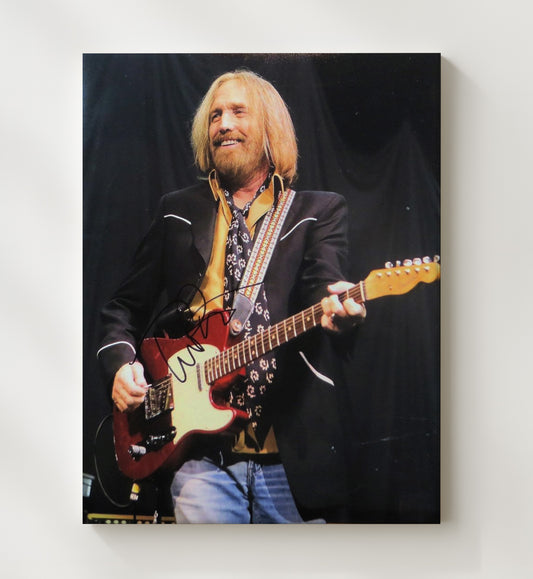 Tom Petty - Guitar and Grin On Stage 16x20 Gallery Frame vintage music wall art