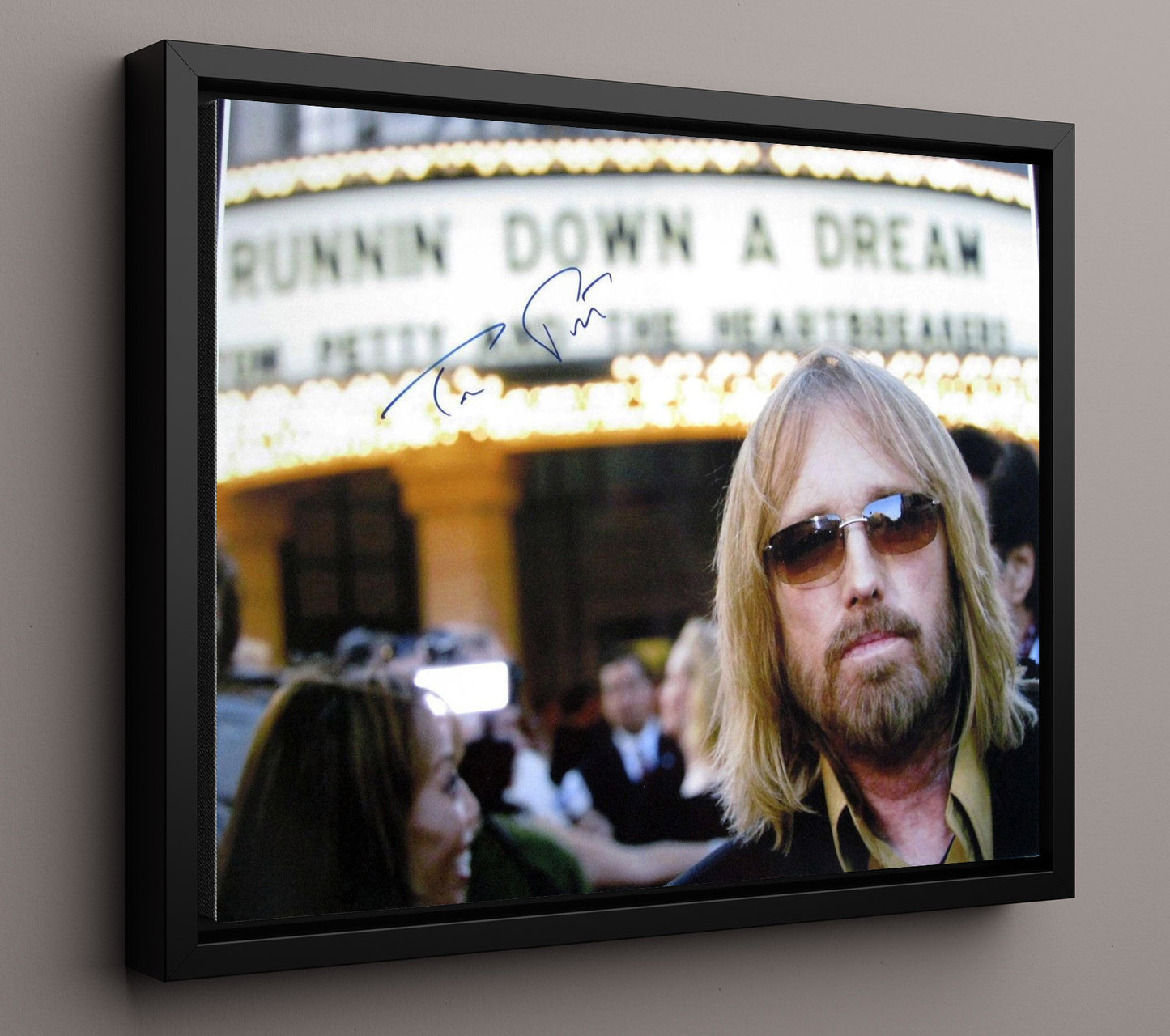 Tom Petty - Runnin Down a Dream - Vintage Music Wall Art - 16x20 Framed Canvas music decor