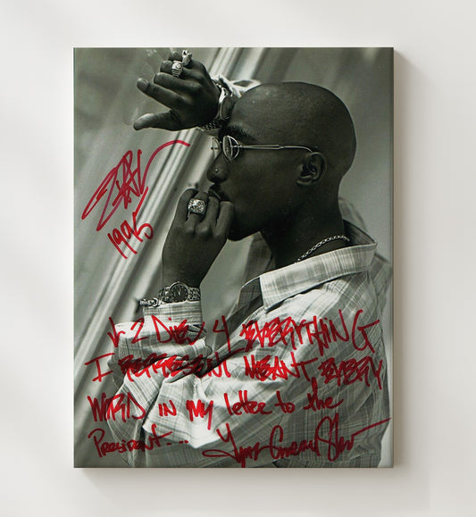 Tupac Shakur - Bandana Studio Studio Photo 16x20 Gallery Frame vintage music wall art