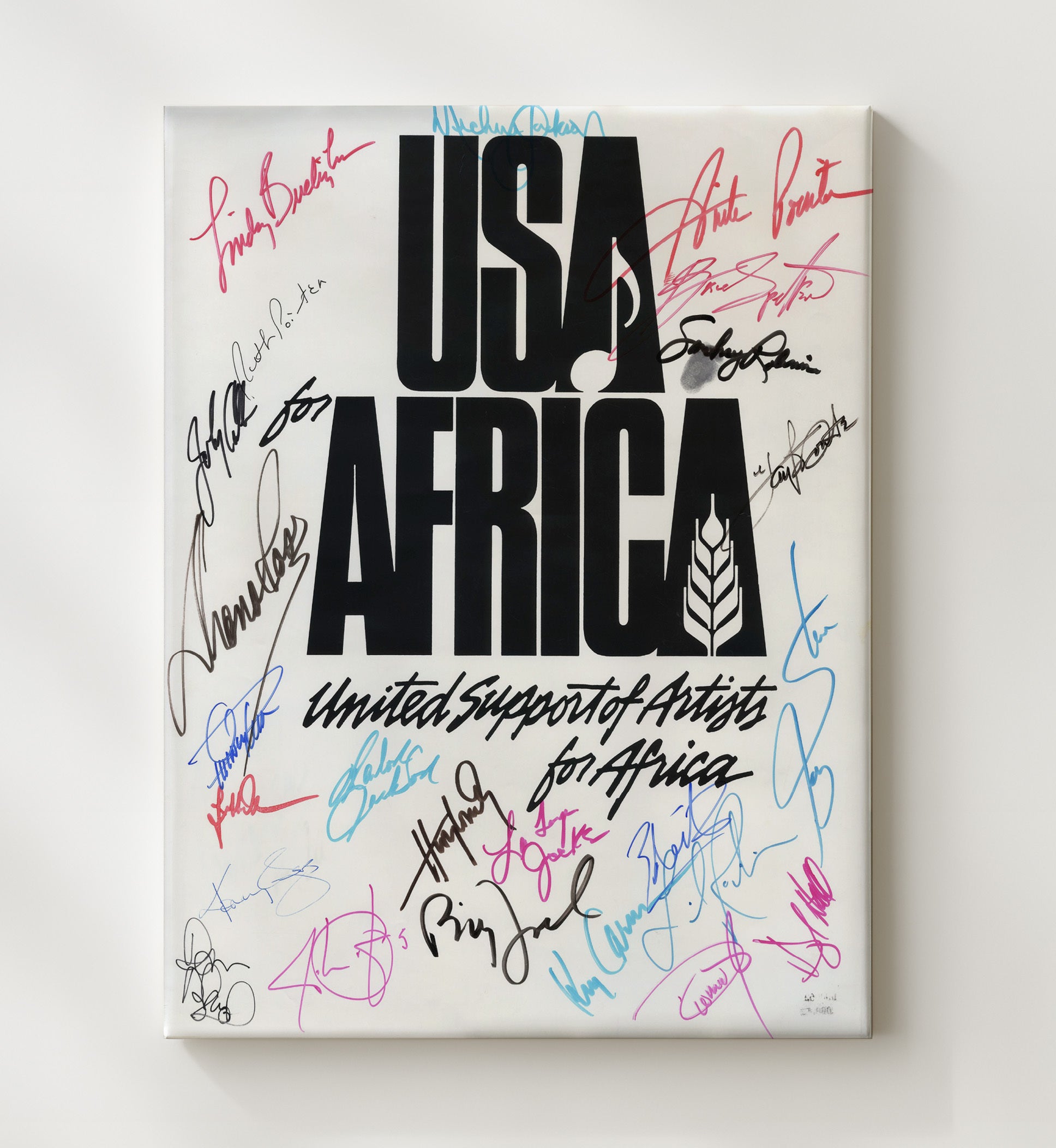 USA For Africa - We Are The World s - Vintage Music Wall Art - 20x24 Canvas music decor