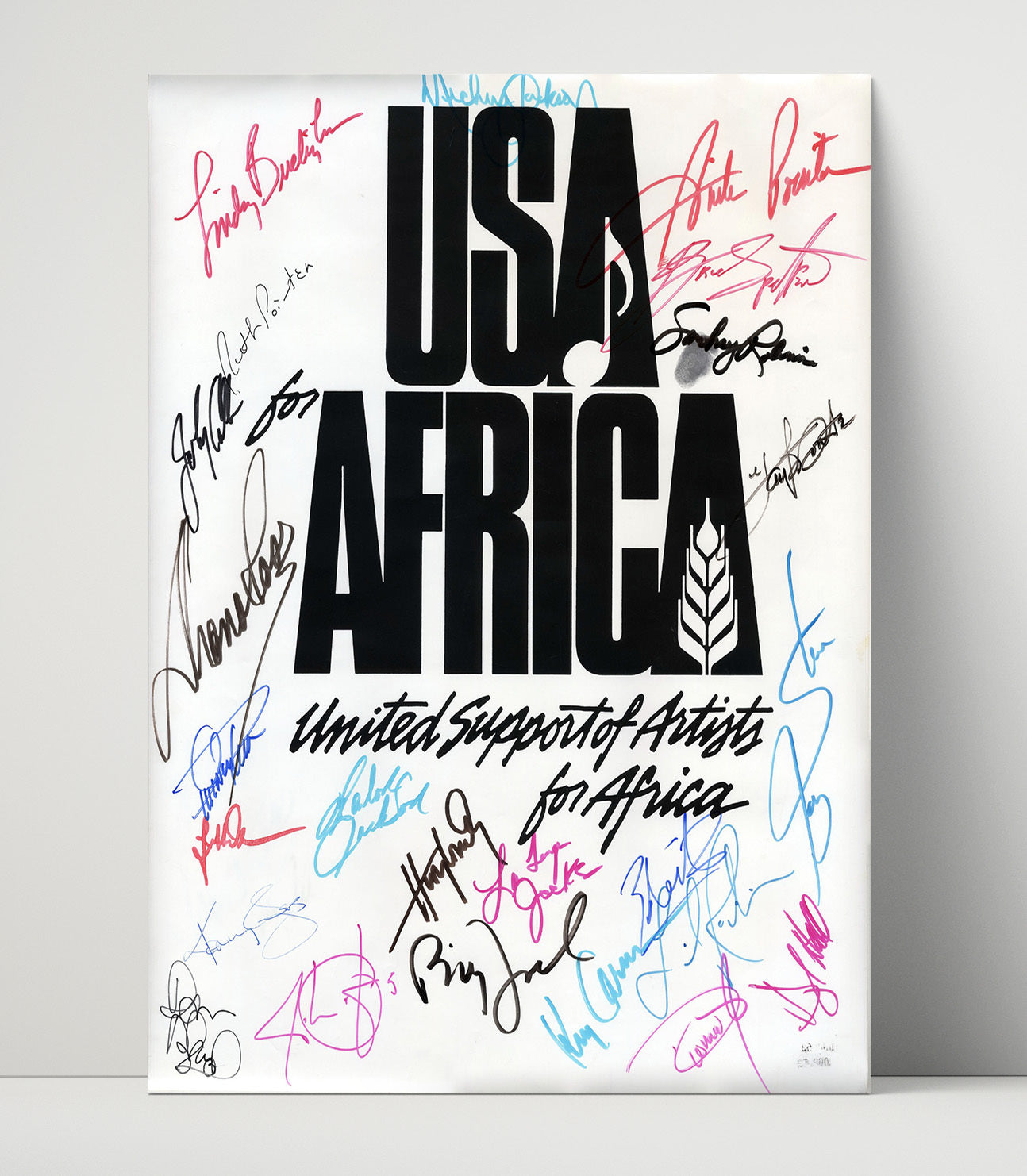 USA For Africa - We Are The World s - Vintage Music Wall Art - 16x20 Unframed Print music decor