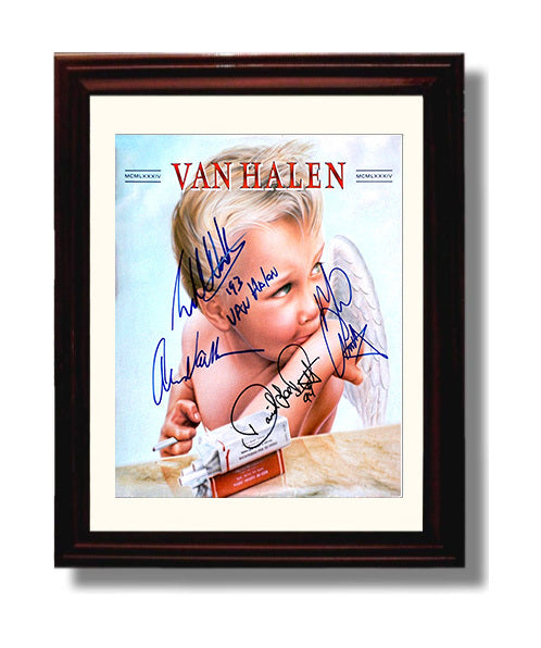 Van Halen - 1984 Angel Album Cover Ed Music Wall Art 8x10 Beveled Frame wall art print – Music decor