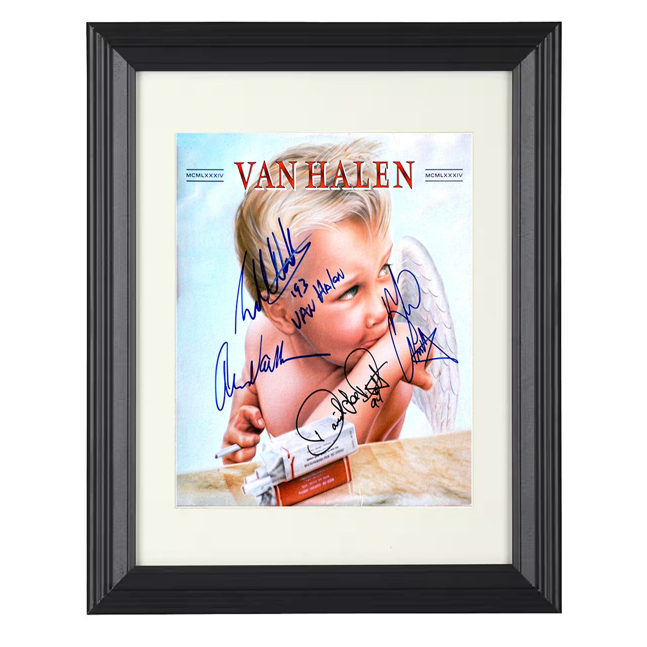 Van Halen – 1984 Angel Album Artwork ed – 8x10 black beveled framed music wall art
