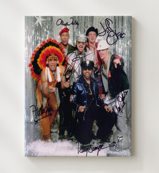Village People - Costume Disco Group Photo 16x20 Gallery Frame vintage music wall art
