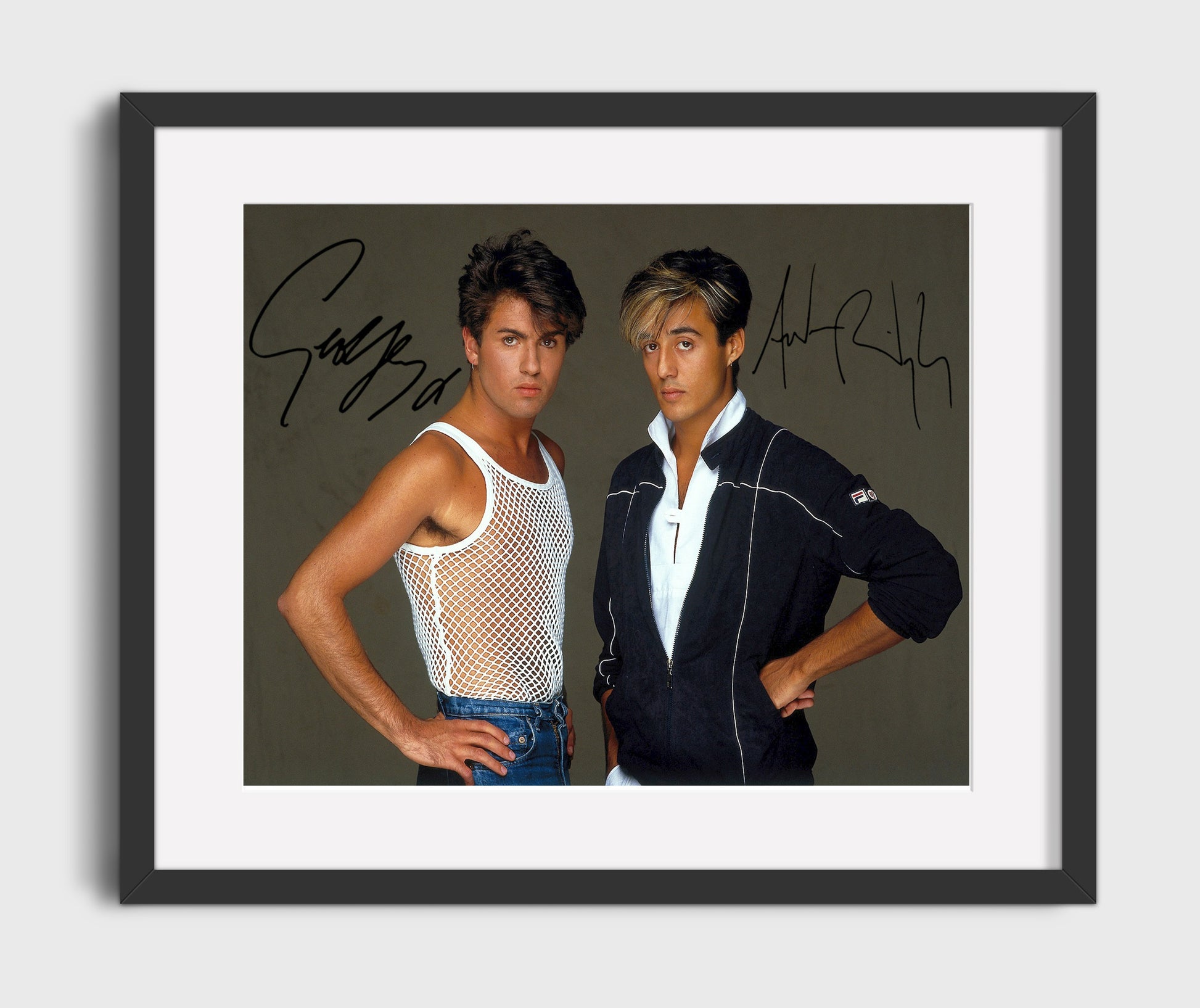 Wham - Careless Whisper Era - Vintage Music Wall Art - 16x20 Gallery Frame music decor