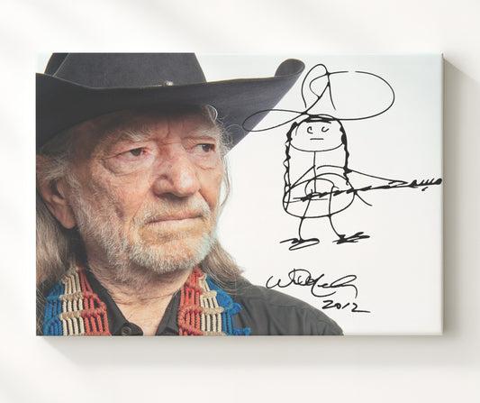 Willie Nelson - Outlaw Country Icon 16x20 Gallery Frame vintage music wall art