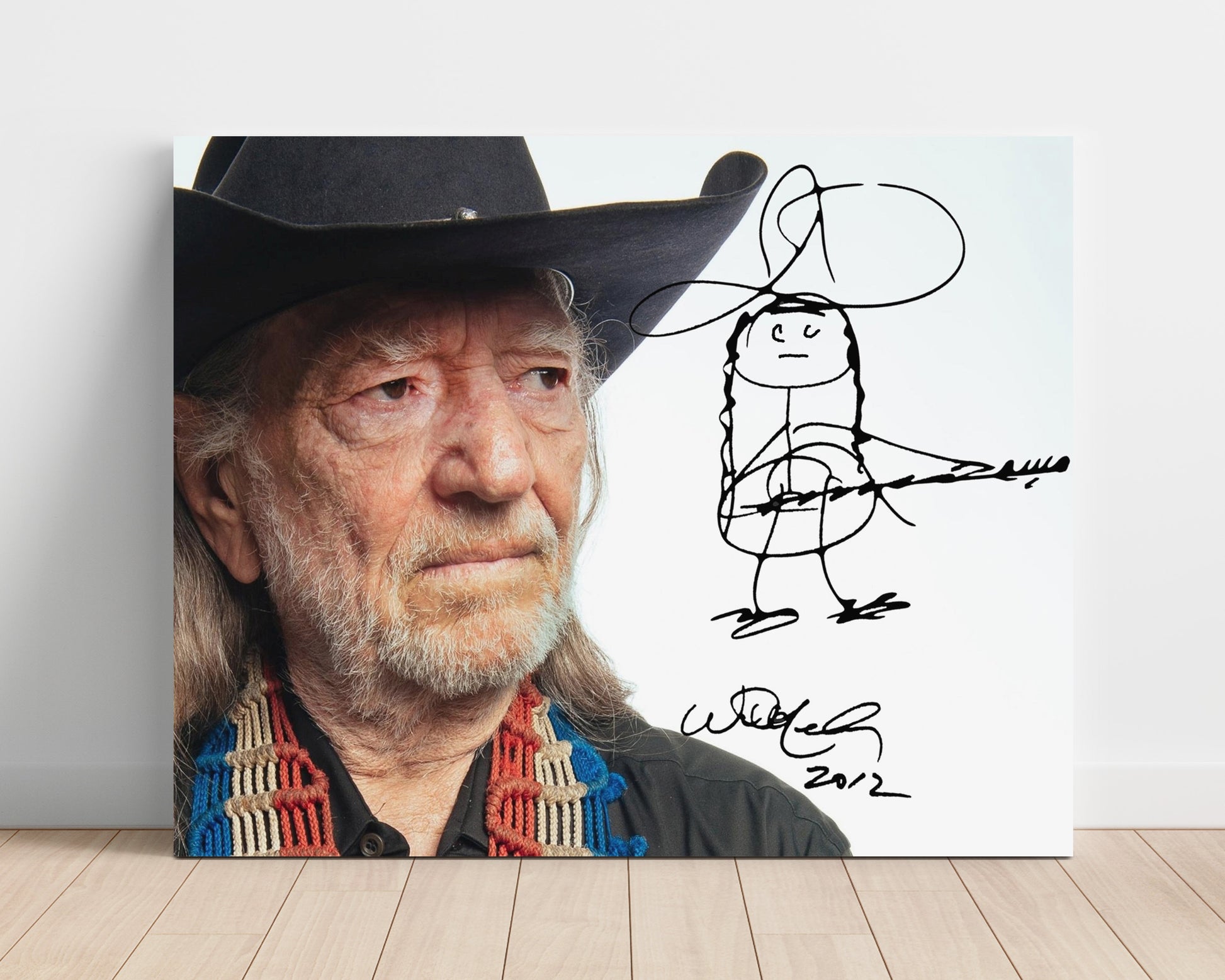 Willie Nelson - Outlaw Country Icon - Vintage Music Wall Art - 16x20 Unframed Print music decor