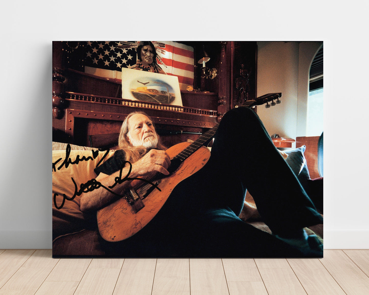 Willie Nelson - Red Headed Stranger at Rest - Vintage Music Wall Art - 16x20 Unframed Print music decor