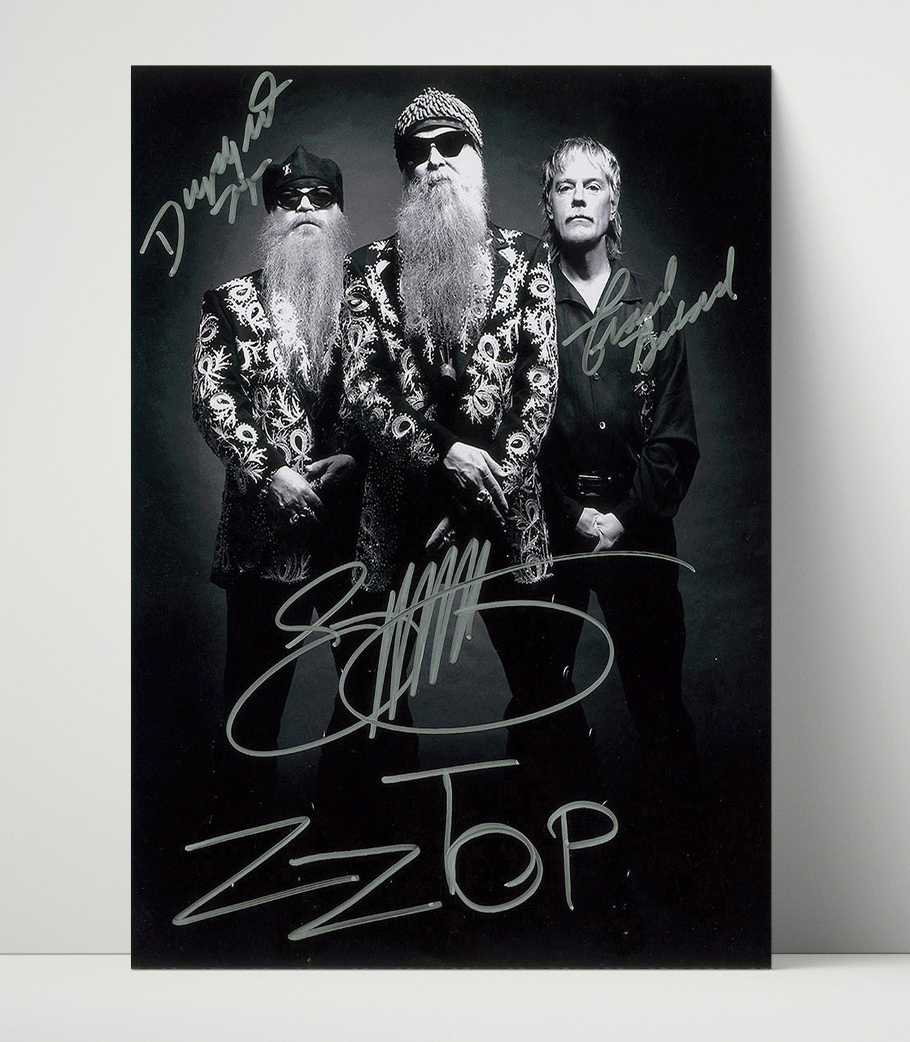 ZZ Top - Trio of Beards Swagger - Vintage Music Wall Art - 16x20 Unframed Print music decor