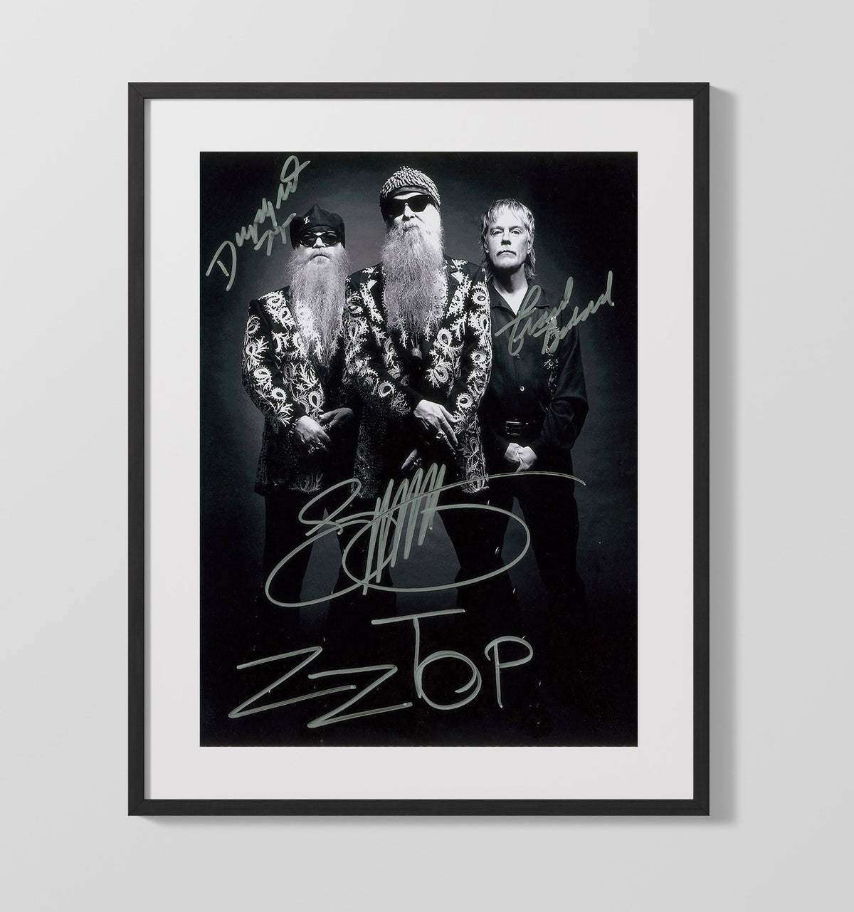 ZZ Top - Trio of Beards Swagger 8x10 Framed Canvas vintage music wall art