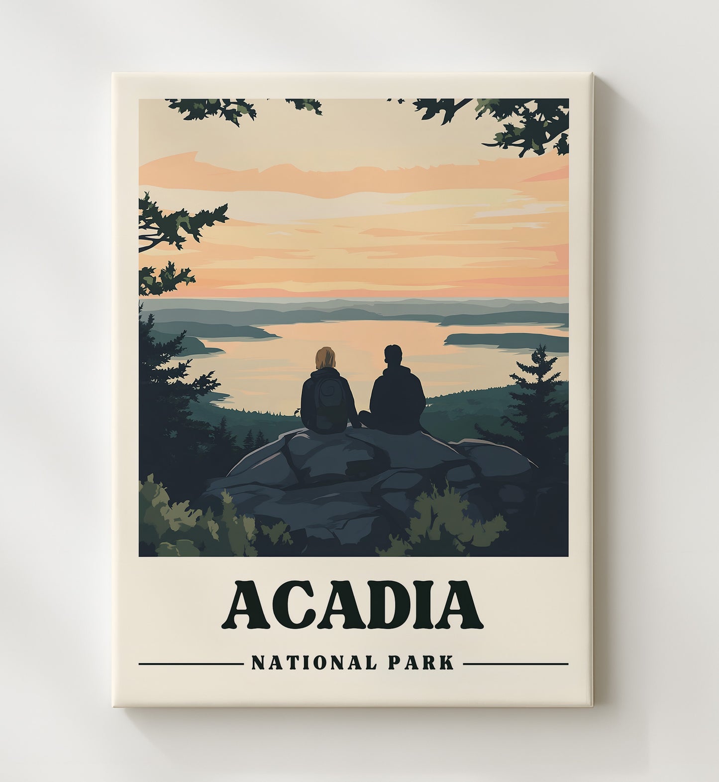 Acadia Cadillac Mountain Version 2 National Parks Wall Art - 20x24 Canvas