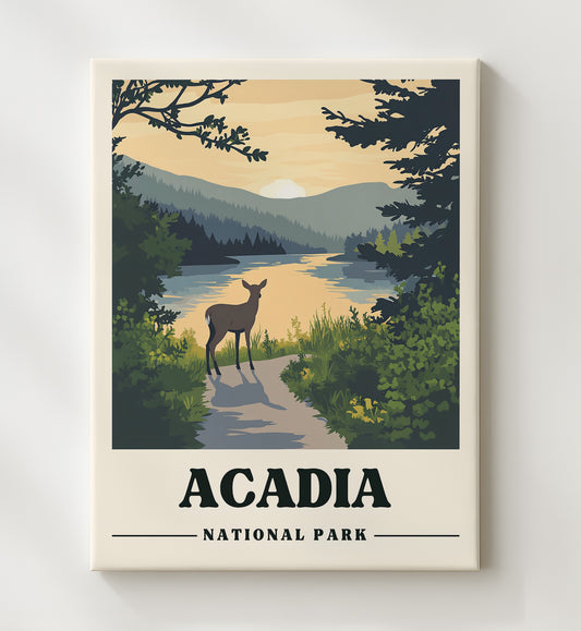Acadia - Jordan Pond Design 1 8x10 Canvas national park wall art