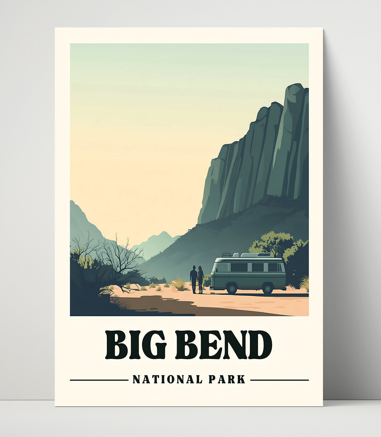 Big Bend Chisos Basin National Parks Wall Art - 16x20 Unframed Print