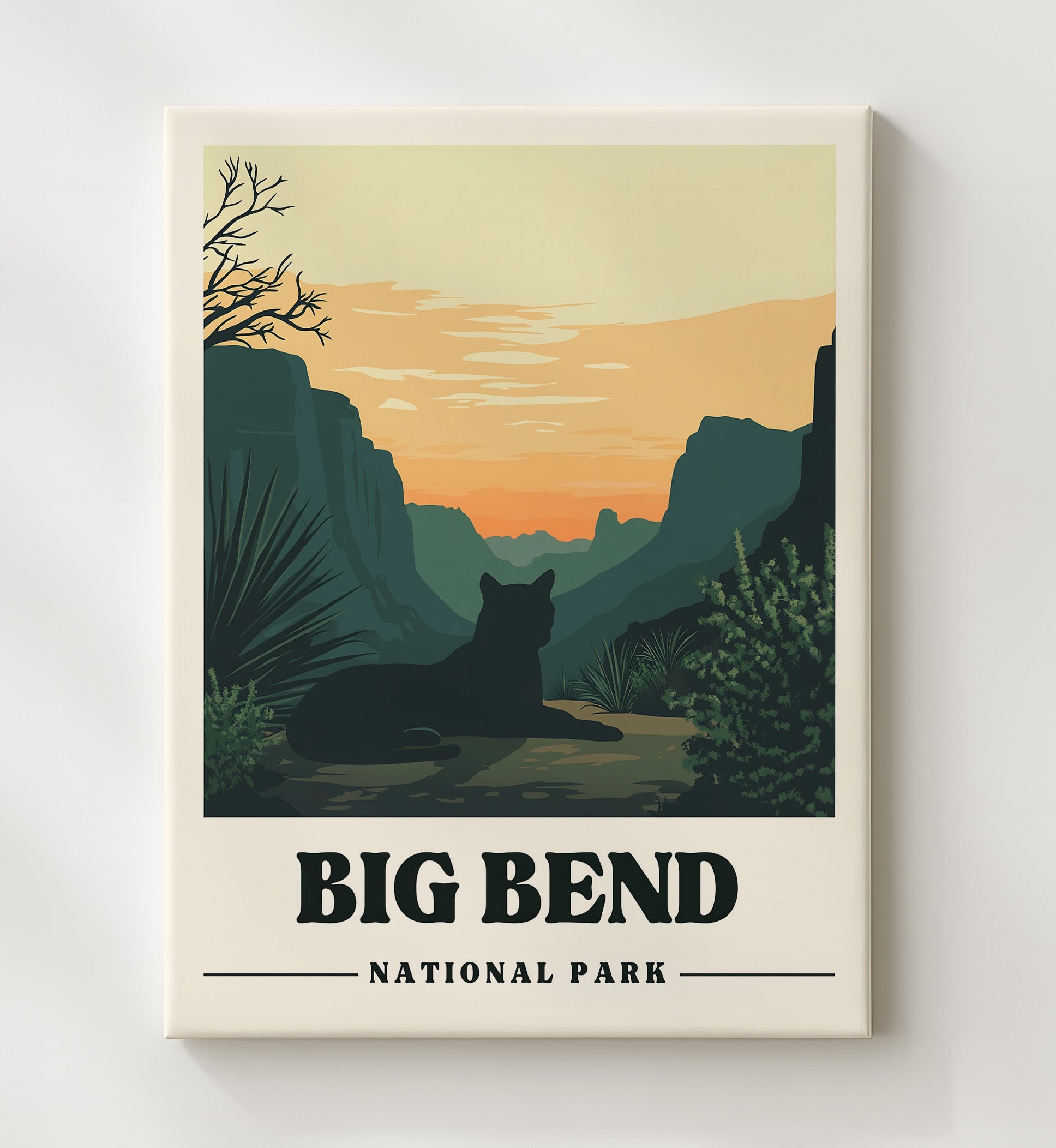 Big Bend Lost Mine Trai National Parks Wall Art - 20x24 Canvas