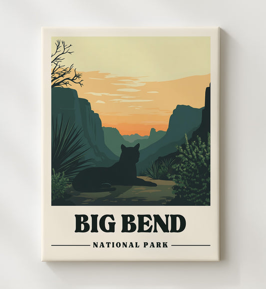 Big Bend - Lost Mine Trail 8x10 Canvas national park wall art