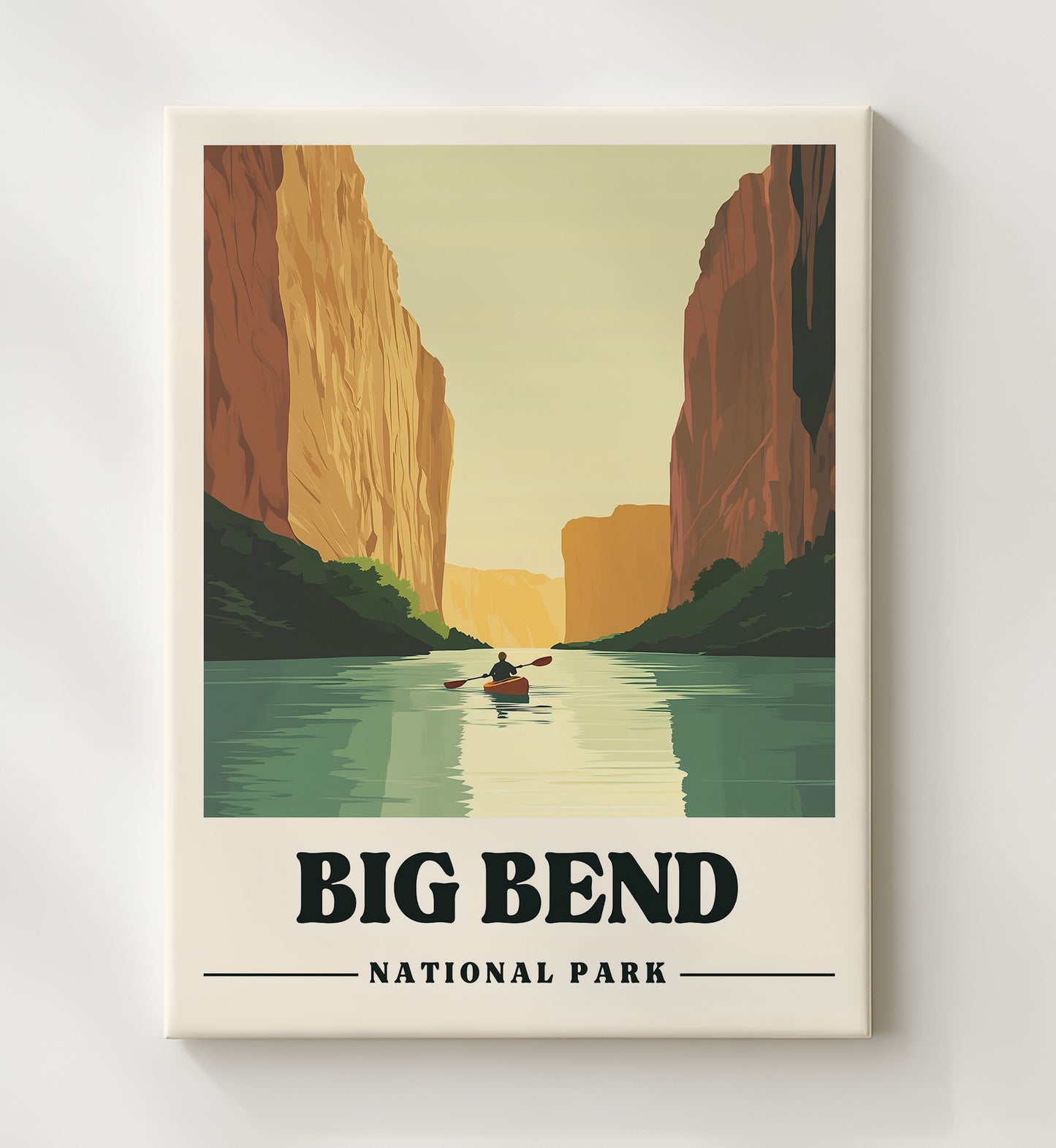 Big Bend Santa Elena Canyon National Parks Wall Art - 20x24 Canvas