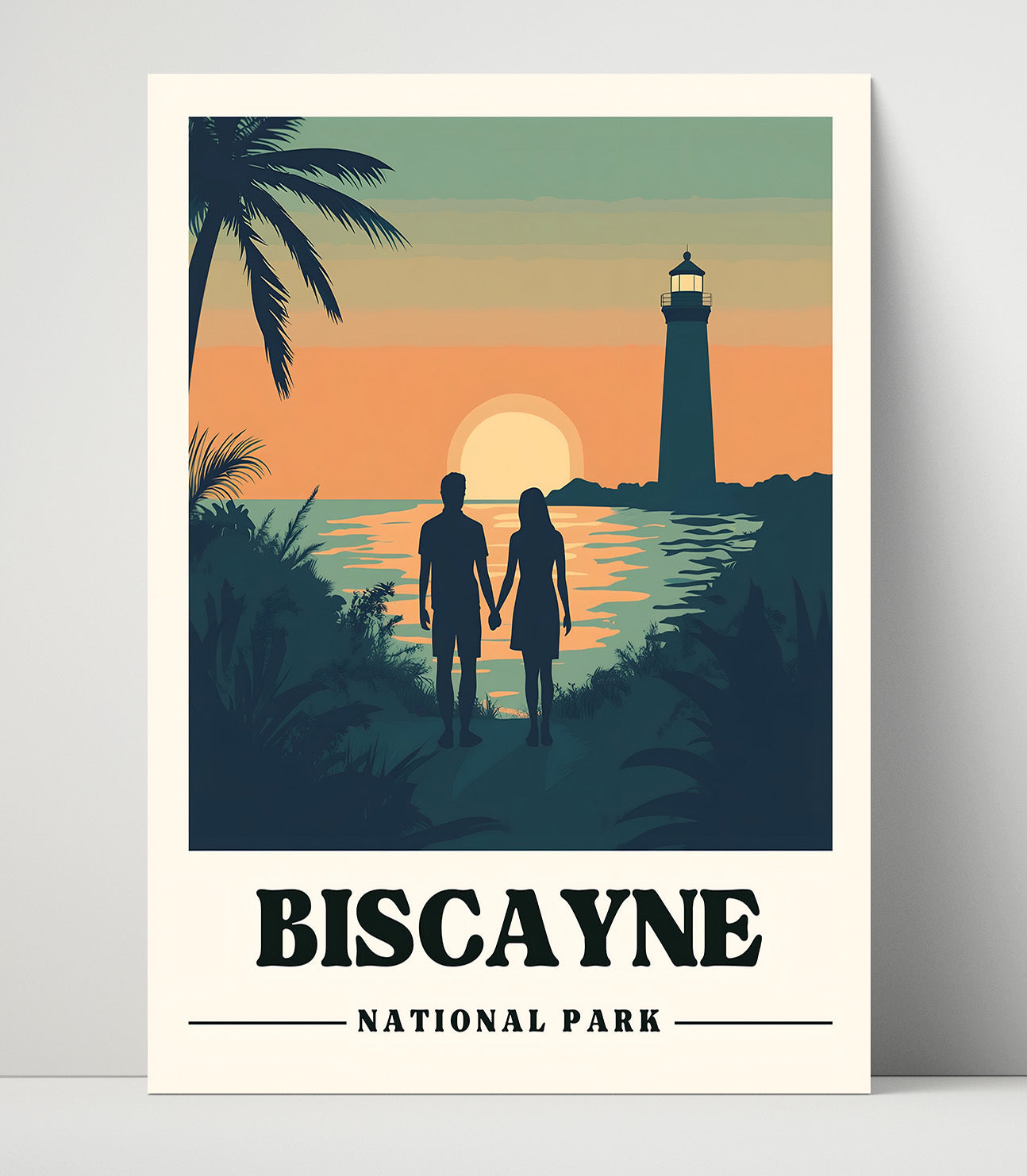 Biscayne Boca Chita Key Lighthouse National Parks Wall Art - 16x20 Unframed Print