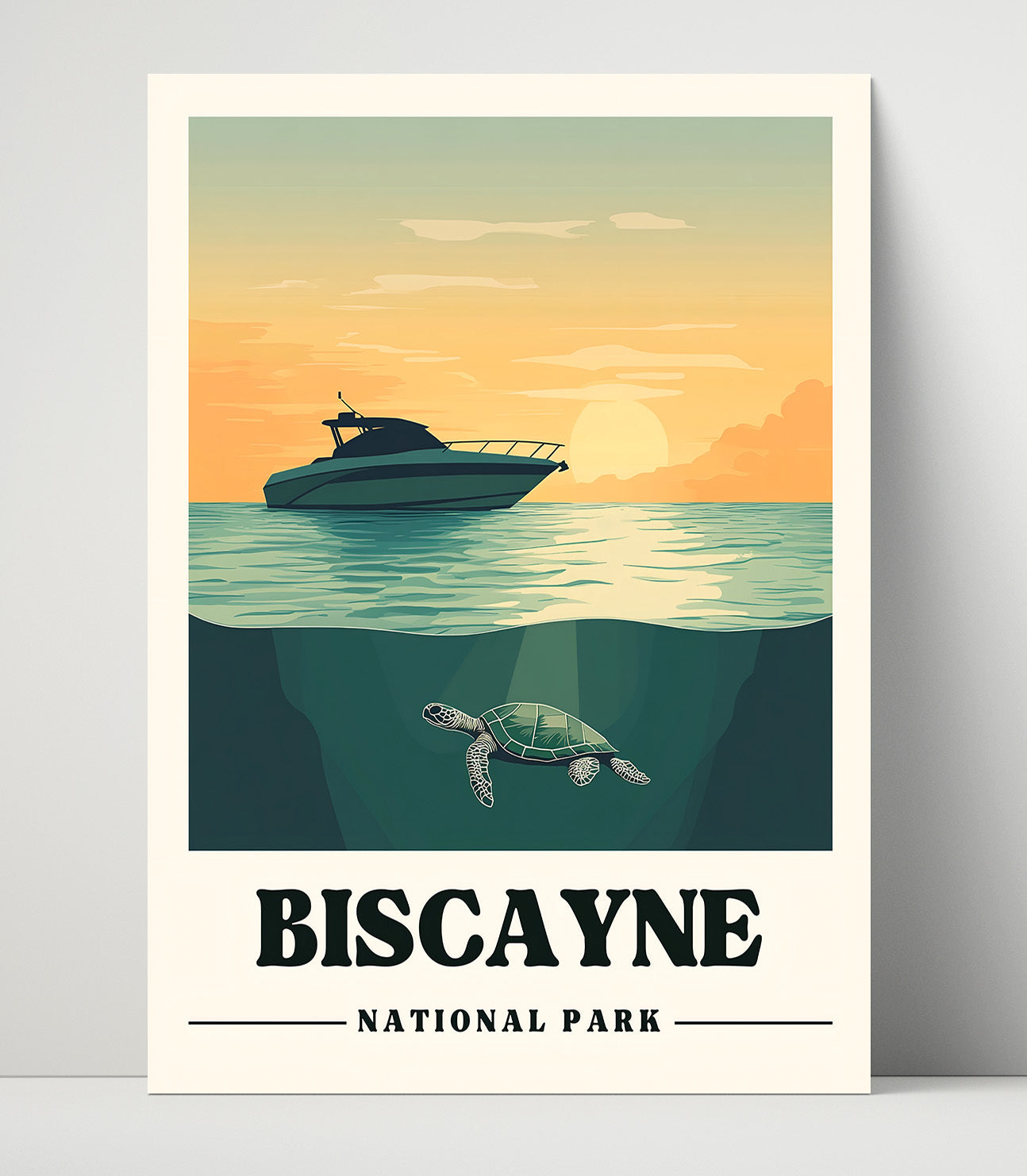 Biscayne Elliot Key National Parks Wall Art - 16x20 Unframed Print