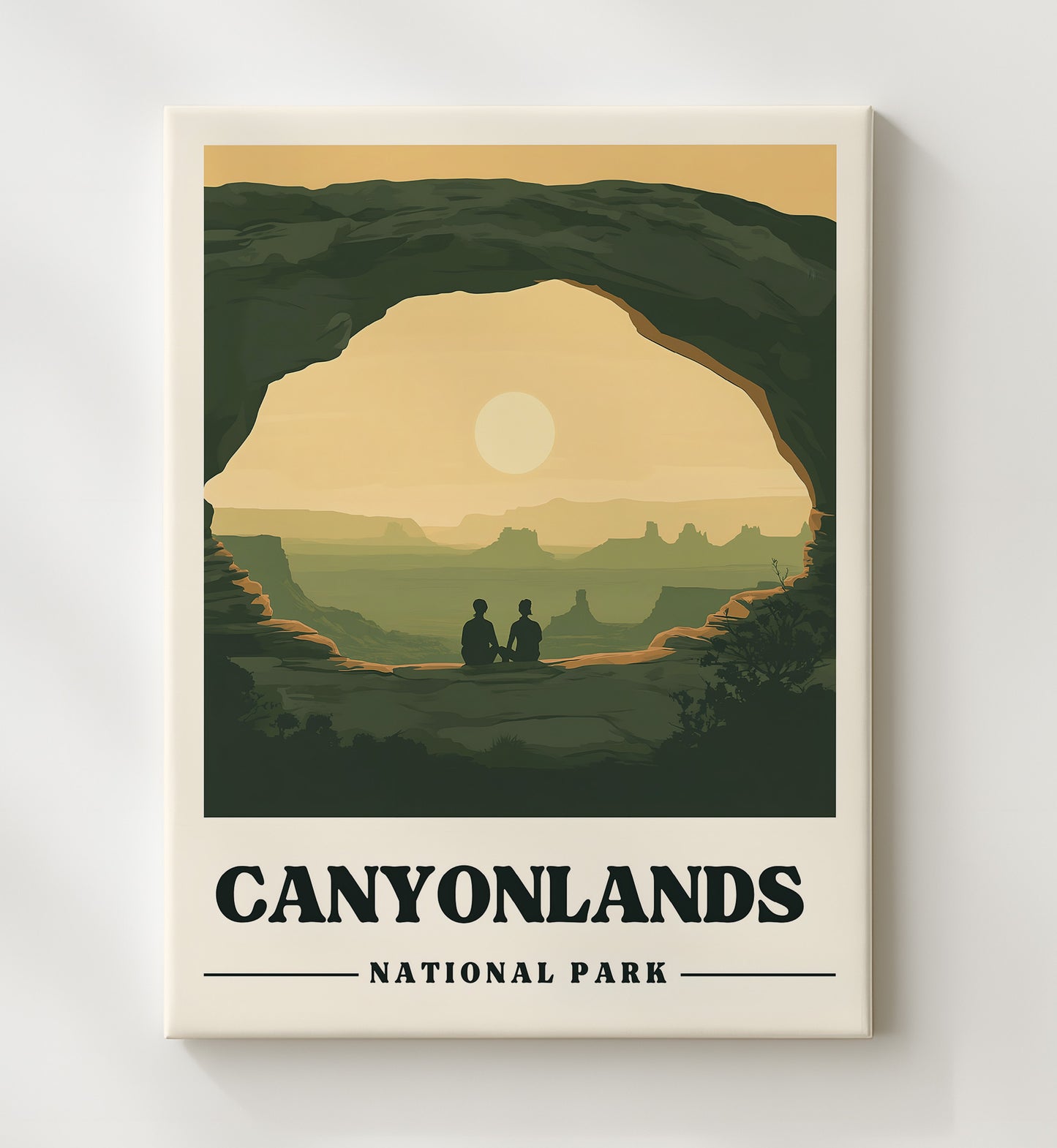 Canyonlands Mesa Arch Version 1 National Parks Wall Art - 20x24 Canvas