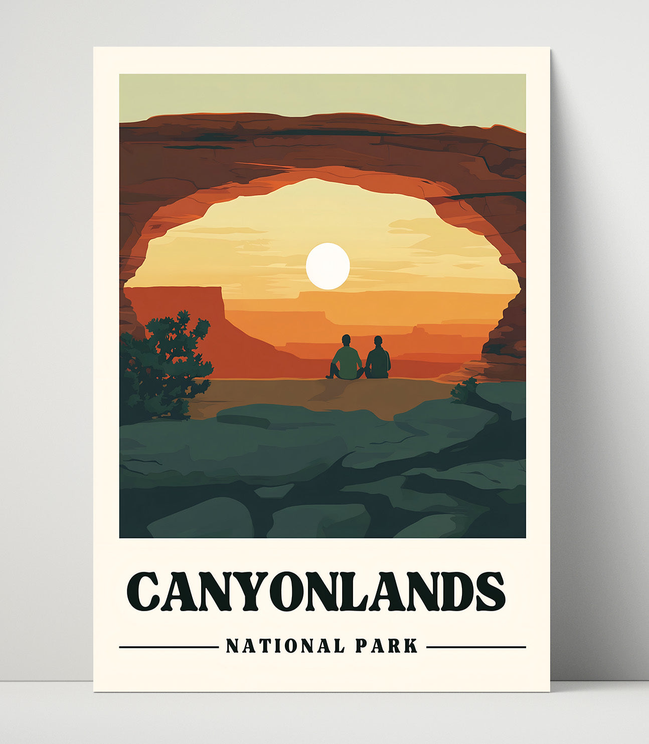 Canyonlands Mesa Arch Version 2 National Parks Wall Art - 16x20 Unframed Print