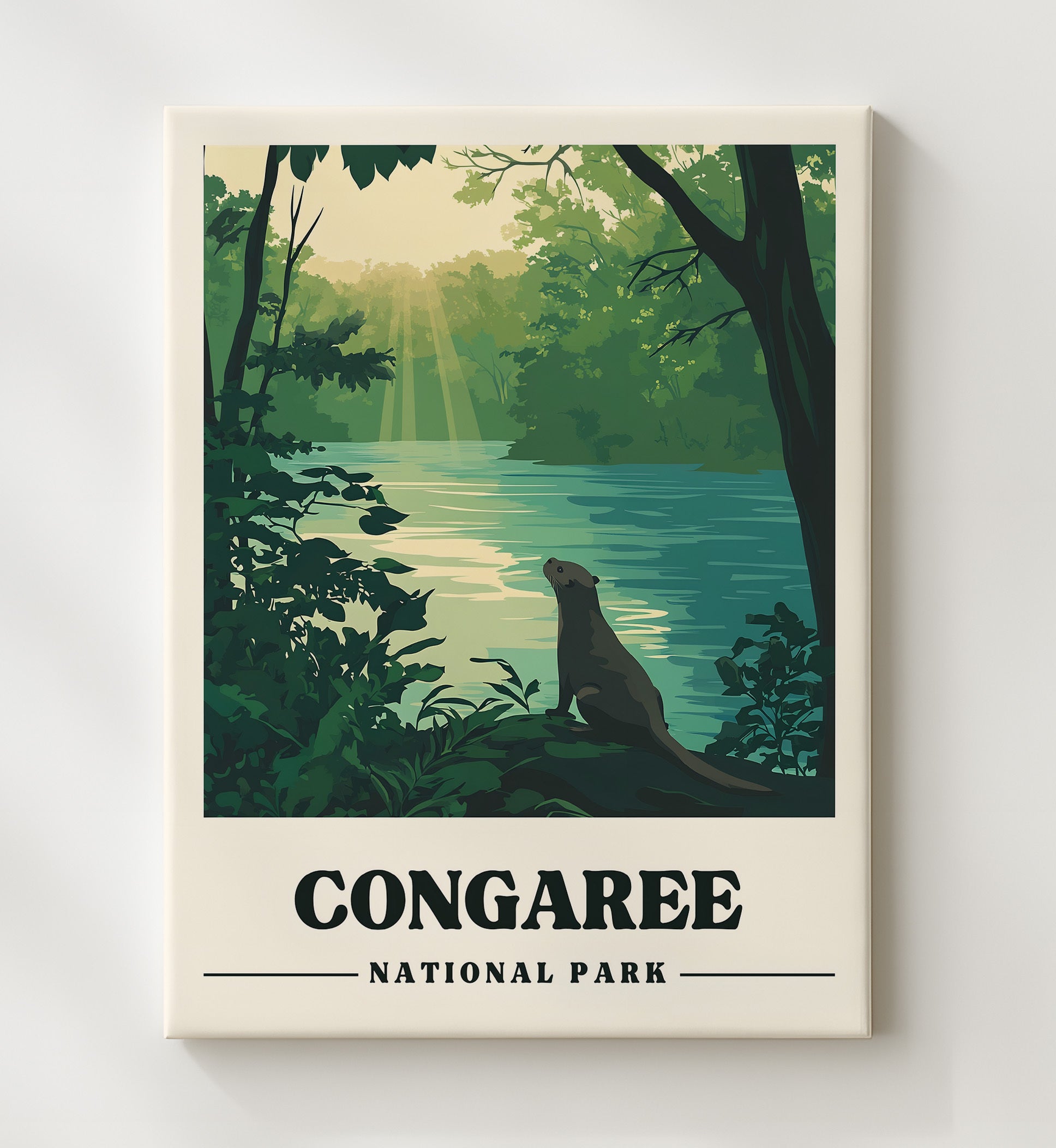 Congaree Weston Lake National Parks Wall Art - 20x24 Canvas