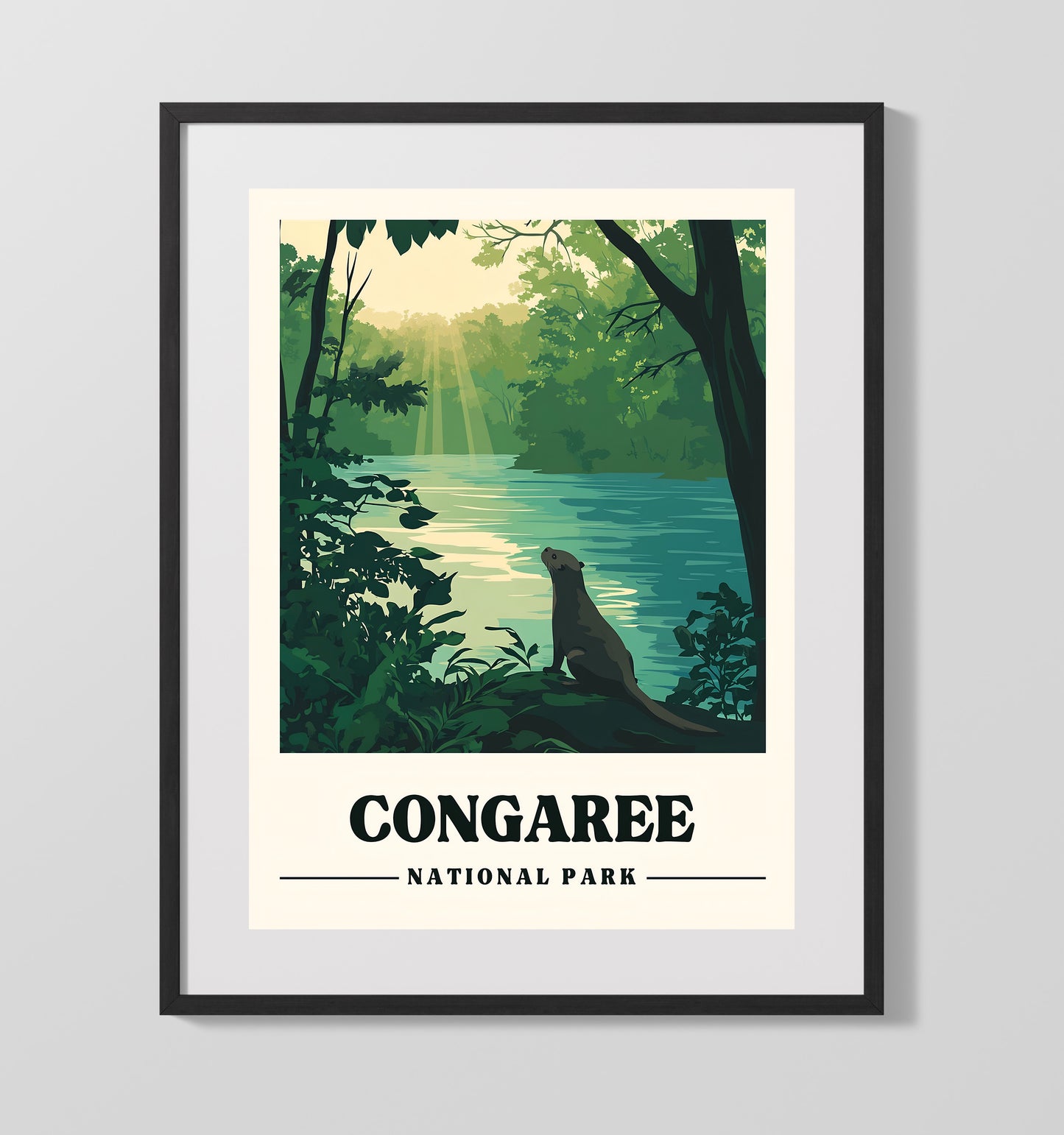 Congaree Weston Lake National Parks Wall Art - 16x20 Gallery Frame