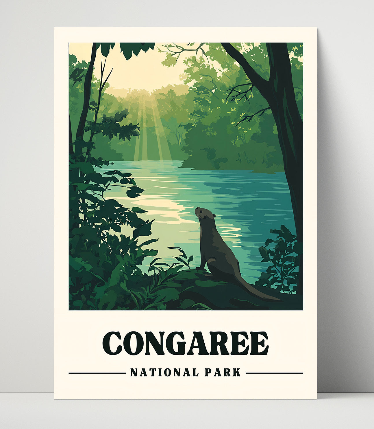 Congaree Weston Lake National Parks Wall Art - 16x20 Unframed Print