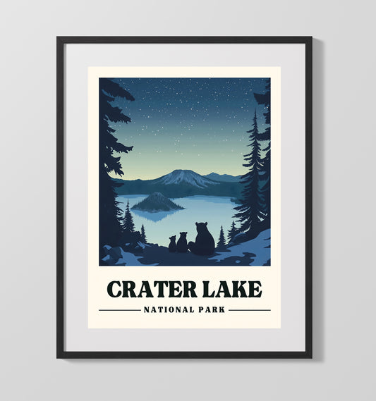 Crater Lake - Wizard Island - National Park - 16x20 Gallery Frame