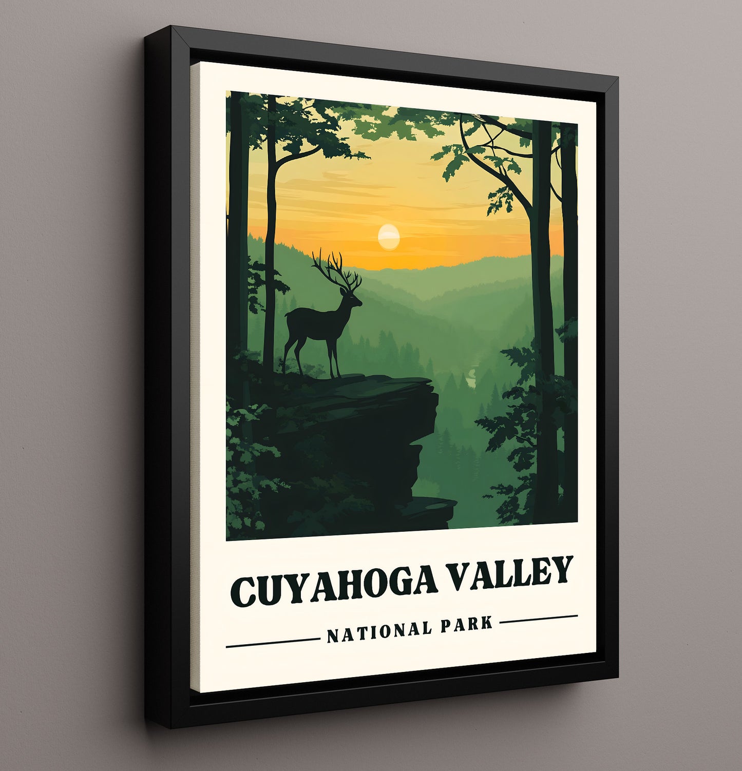 Cuyahoga Valley The Ledges National Parks Wall Art - 16x20 Framed Canvas