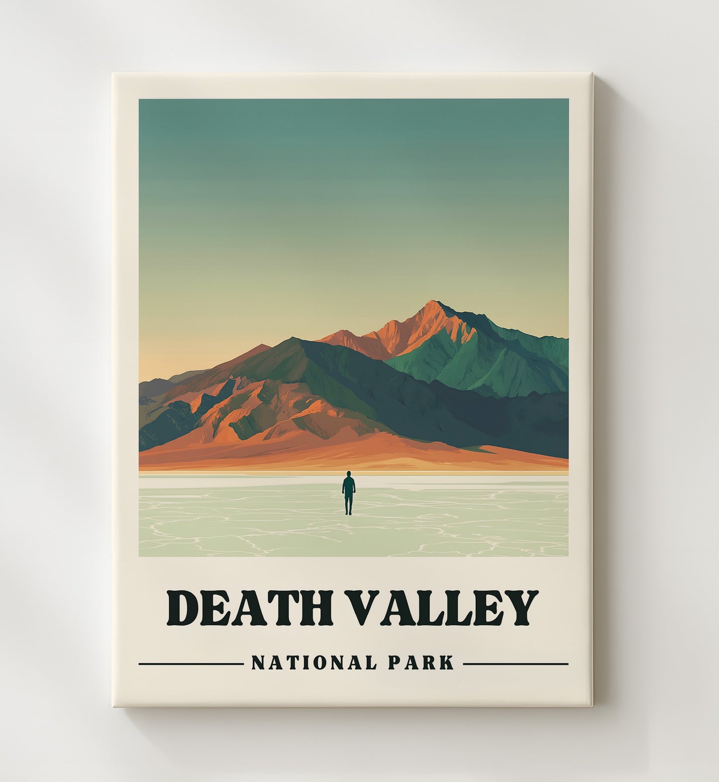 Death Valley Badwater Basin National Parks Wall Art - 20x24 Canvas