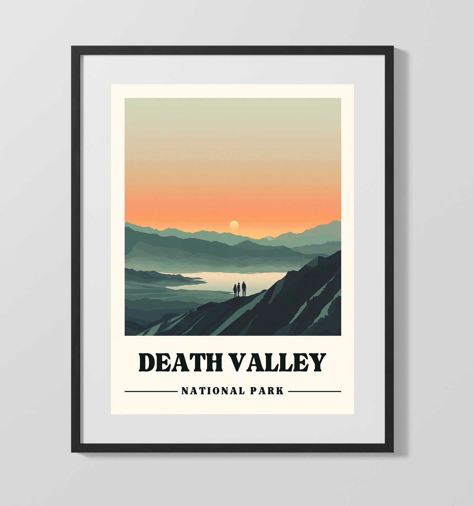 Death Valley Dante_s View National Parks Wall Art - 16x20 Gallery Frame